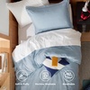 image:imageBedsure Gingham Ruffle Duvet Cover Set Queen Vintage Farmhouse Bed Pink  Plaid Ruffle Edges Soft Lightweight Hidden Zipper Inner Ties 90x90 Comforter Cover 2 Pillow Shams Machine Washable05  Celestial Blue No Comforter