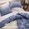 image:imageBedsure Gingham Ruffle Duvet Cover Set Queen Vintage Farmhouse Bed Pink  Plaid Ruffle Edges Soft Lightweight Hidden Zipper Inner Ties 90x90 Comforter Cover 2 Pillow Shams Machine Washable05  Slate Blue No Comforter