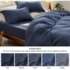 image:imageBedsure Gingham Ruffle Duvet Cover Set Queen Vintage Farmhouse Bed Pink  Plaid Ruffle Edges Soft Lightweight Hidden Zipper Inner Ties 90x90 Comforter Cover 2 Pillow Shams Machine Washable01  Navy No Comforter