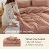 image:imageBedsure Gingham Ruffle Duvet Cover Set Queen Vintage Farmhouse Bed Pink  Plaid Ruffle Edges Soft Lightweight Hidden Zipper Inner Ties 90x90 Comforter Cover 2 Pillow Shams Machine Washable02  Mocha Mousse No Comforter