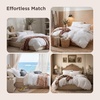 image:imageBedsure Gingham Ruffle Duvet Cover Set Queen Vintage Farmhouse Bed Pink  Plaid Ruffle Edges Soft Lightweight Hidden Zipper Inner Ties 90x90 Comforter Cover 2 Pillow Shams Machine Washable00  White No Comforter