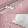 image:imageBedsure Gingham Ruffle Duvet Cover Set Queen Vintage Farmhouse Bed Pink  Plaid Ruffle Edges Soft Lightweight Hidden Zipper Inner Ties 90x90 Comforter Cover 2 Pillow Shams Machine Washable09  Pink No Comforter