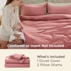 image:imageBedsure Gingham Ruffle Duvet Cover Set Queen Vintage Farmhouse Bed Pink  Plaid Ruffle Edges Soft Lightweight Hidden Zipper Inner Ties 90x90 Comforter Cover 2 Pillow Shams Machine Washable09  Pink Clay No Comforter