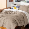 image:imageBedsure Gingham Ruffle Duvet Cover Set Queen Vintage Farmhouse Bed Pink  Plaid Ruffle Edges Soft Lightweight Hidden Zipper Inner Ties 90x90 Comforter Cover 2 Pillow Shams Machine Washable02  Light Brown No Comforter