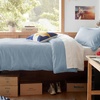 image:imageBedsure Gingham Ruffle Duvet Cover Set Queen Vintage Farmhouse Bed Pink  Plaid Ruffle Edges Soft Lightweight Hidden Zipper Inner Ties 90x90 Comforter Cover 2 Pillow Shams Machine Washable05  Celestial Blue No Comforter