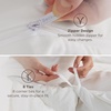 image:imageBedsure Gingham Ruffle Duvet Cover Set Queen Vintage Farmhouse Bed Pink  Plaid Ruffle Edges Soft Lightweight Hidden Zipper Inner Ties 90x90 Comforter Cover 2 Pillow Shams Machine Washable00  White No Comforter
