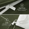 image:imageBedsure Gingham Ruffle Duvet Cover Set Queen Vintage Farmhouse Bed Pink  Plaid Ruffle Edges Soft Lightweight Hidden Zipper Inner Ties 90x90 Comforter Cover 2 Pillow Shams Machine Washable03  Olive Green No Comforter