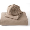 image:imageBedsure Gingham Ruffle Duvet Cover Set Queen Vintage Farmhouse Bed Pink  Plaid Ruffle Edges Soft Lightweight Hidden Zipper Inner Ties 90x90 Comforter Cover 2 Pillow Shams Machine Washable02  Light Brown No Comforter