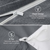 image:imageBedsure Gingham Ruffle Duvet Cover Set Queen Vintage Farmhouse Bed Pink  Plaid Ruffle Edges Soft Lightweight Hidden Zipper Inner Ties 90x90 Comforter Cover 2 Pillow Shams Machine Washable23  Dark Grey No Comforter
