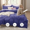 image:imageBedsure Gingham Ruffle Duvet Cover Set Queen Vintage Farmhouse Bed Pink  Plaid Ruffle Edges Soft Lightweight Hidden Zipper Inner Ties 90x90 Comforter Cover 2 Pillow Shams Machine Washable01  Skipper Blue No Comforter