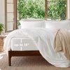 image:imageBedsure Gingham Ruffle Duvet Cover Set Queen Vintage Farmhouse Bed Pink  Plaid Ruffle Edges Soft Lightweight Hidden Zipper Inner Ties 90x90 Comforter Cover 2 Pillow Shams Machine Washable00  White No Comforter