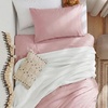 image:imageBedsure Gingham Ruffle Duvet Cover Set Queen Vintage Farmhouse Bed Pink  Plaid Ruffle Edges Soft Lightweight Hidden Zipper Inner Ties 90x90 Comforter Cover 2 Pillow Shams Machine Washable09  Pink No Comforter