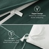 image:imageBedsure Gingham Ruffle Duvet Cover Set Queen Vintage Farmhouse Bed Pink  Plaid Ruffle Edges Soft Lightweight Hidden Zipper Inner Ties 90x90 Comforter Cover 2 Pillow Shams Machine Washable01  Forest Green No Comforter