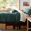 image:imageBedsure Gingham Ruffle Duvet Cover Set Queen Vintage Farmhouse Bed Pink  Plaid Ruffle Edges Soft Lightweight Hidden Zipper Inner Ties 90x90 Comforter Cover 2 Pillow Shams Machine Washable01  Forest Green No Comforter