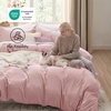 image:imageBedsure Gingham Ruffle Duvet Cover Set Queen Vintage Farmhouse Bed Pink  Plaid Ruffle Edges Soft Lightweight Hidden Zipper Inner Ties 90x90 Comforter Cover 2 Pillow Shams Machine Washable09  Pink No Comforter