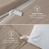 image:imageBedsure Gingham Ruffle Duvet Cover Set Queen Vintage Farmhouse Bed Pink  Plaid Ruffle Edges Soft Lightweight Hidden Zipper Inner Ties 90x90 Comforter Cover 2 Pillow Shams Machine Washable02  Light Brown No Comforter