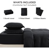 image:imageBedsure Gingham Ruffle Duvet Cover Set Queen Vintage Farmhouse Bed Pink  Plaid Ruffle Edges Soft Lightweight Hidden Zipper Inner Ties 90x90 Comforter Cover 2 Pillow Shams Machine Washable04  Black No Comforter