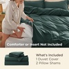 image:imageBedsure Gingham Ruffle Duvet Cover Set Queen Vintage Farmhouse Bed Pink  Plaid Ruffle Edges Soft Lightweight Hidden Zipper Inner Ties 90x90 Comforter Cover 2 Pillow Shams Machine Washable01  Forest Green No Comforter