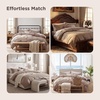 image:imageBedsure Gingham Ruffle Duvet Cover Set Queen Vintage Farmhouse Bed Pink  Plaid Ruffle Edges Soft Lightweight Hidden Zipper Inner Ties 90x90 Comforter Cover 2 Pillow Shams Machine Washable02  Khaki No Comforter