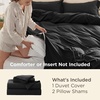 image:imageBedsure Gingham Ruffle Duvet Cover Set Queen Vintage Farmhouse Bed Pink  Plaid Ruffle Edges Soft Lightweight Hidden Zipper Inner Ties 90x90 Comforter Cover 2 Pillow Shams Machine Washable04  Black No Comforter