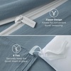 image:imageBedsure Gingham Ruffle Duvet Cover Set Queen Vintage Farmhouse Bed Pink  Plaid Ruffle Edges Soft Lightweight Hidden Zipper Inner Ties 90x90 Comforter Cover 2 Pillow Shams Machine Washable05  Dusty Blue No Comforter