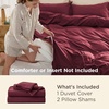 image:imageBedsure Gingham Ruffle Duvet Cover Set Queen Vintage Farmhouse Bed Pink  Plaid Ruffle Edges Soft Lightweight Hidden Zipper Inner Ties 90x90 Comforter Cover 2 Pillow Shams Machine Washable10  Burgundy No Comforter