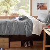 image:imageBedsure Gingham Ruffle Duvet Cover Set Queen Vintage Farmhouse Bed Pink  Plaid Ruffle Edges Soft Lightweight Hidden Zipper Inner Ties 90x90 Comforter Cover 2 Pillow Shams Machine Washable04  Grey No Comforter