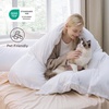 image:imageBedsure Gingham Ruffle Duvet Cover Set Queen Vintage Farmhouse Bed Pink  Plaid Ruffle Edges Soft Lightweight Hidden Zipper Inner Ties 90x90 Comforter Cover 2 Pillow Shams Machine Washable02  Bright White No Comforter