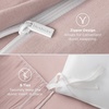 image:imageBedsure Gingham Ruffle Duvet Cover Set Queen Vintage Farmhouse Bed Pink  Plaid Ruffle Edges Soft Lightweight Hidden Zipper Inner Ties 90x90 Comforter Cover 2 Pillow Shams Machine Washable01  Rose Pink No Comforter