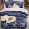 image:imageBedsure Tan Gingham Ruffle Duvet Cover SetVintage Farmhouse Bedding Queen  Cottagecore Aesthetic Ruffle Edges Soft Lightweight Hidden Zipper Inner Ties 90x90 Comforter Cover 2 Pillow Shams01  Navy No Comforter