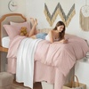 image:imageBedsure Tan Gingham Ruffle Duvet Cover SetVintage Farmhouse Bedding Queen  Cottagecore Aesthetic Ruffle Edges Soft Lightweight Hidden Zipper Inner Ties 90x90 Comforter Cover 2 Pillow Shams01  Rose Pink No Comforter