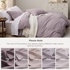 image:imageBedsure Tan Gingham Ruffle Duvet Cover SetVintage Farmhouse Bedding Queen  Cottagecore Aesthetic Ruffle Edges Soft Lightweight Hidden Zipper Inner Ties 90x90 Comforter Cover 2 Pillow Shams06  Lilac Purple No Comforter