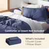 image:imageBedsure Tan Gingham Ruffle Duvet Cover SetVintage Farmhouse Bedding Queen  Cottagecore Aesthetic Ruffle Edges Soft Lightweight Hidden Zipper Inner Ties 90x90 Comforter Cover 2 Pillow Shams01  Navy No Comforter