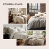 image:imageBedsure Tan Gingham Ruffle Duvet Cover SetVintage Farmhouse Bedding Queen  Cottagecore Aesthetic Ruffle Edges Soft Lightweight Hidden Zipper Inner Ties 90x90 Comforter Cover 2 Pillow Shams04  Black No Comforter
