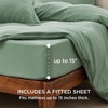 image:imageBedsure Tan Gingham Ruffle Duvet Cover SetVintage Farmhouse Bedding Queen  Cottagecore Aesthetic Ruffle Edges Soft Lightweight Hidden Zipper Inner Ties 90x90 Comforter Cover 2 Pillow Shams03  Sage Green No Comforter