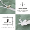 image:imageBedsure Tan Gingham Ruffle Duvet Cover SetVintage Farmhouse Bedding Queen  Cottagecore Aesthetic Ruffle Edges Soft Lightweight Hidden Zipper Inner Ties 90x90 Comforter Cover 2 Pillow Shams03  Sage Green No Comforter