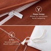 image:imageBedsure Tan Gingham Ruffle Duvet Cover SetVintage Farmhouse Bedding Queen  Cottagecore Aesthetic Ruffle Edges Soft Lightweight Hidden Zipper Inner Ties 90x90 Comforter Cover 2 Pillow Shams08  Terracotta No Comforter