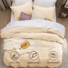 image:imageBedsure Tan Gingham Ruffle Duvet Cover SetVintage Farmhouse Bedding Queen  Cottagecore Aesthetic Ruffle Edges Soft Lightweight Hidden Zipper Inner Ties 90x90 Comforter Cover 2 Pillow Shams01  Alabaster Gleam No Comforter