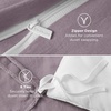 image:imageBedsure Tan Gingham Ruffle Duvet Cover SetVintage Farmhouse Bedding Queen  Cottagecore Aesthetic Ruffle Edges Soft Lightweight Hidden Zipper Inner Ties 90x90 Comforter Cover 2 Pillow Shams06  Lilac Purple No Comforter