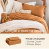 image:imageBedsure Tan Gingham Ruffle Duvet Cover SetVintage Farmhouse Bedding Queen  Cottagecore Aesthetic Ruffle Edges Soft Lightweight Hidden Zipper Inner Ties 90x90 Comforter Cover 2 Pillow Shams08  Gold No Comforter
