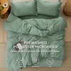 image:imageBedsure Tan Gingham Ruffle Duvet Cover SetVintage Farmhouse Bedding Queen  Cottagecore Aesthetic Ruffle Edges Soft Lightweight Hidden Zipper Inner Ties 90x90 Comforter Cover 2 Pillow Shams03  Sage Green No Comforter