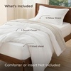image:imageBedsure Tan Gingham Ruffle Duvet Cover SetVintage Farmhouse Bedding Queen  Cottagecore Aesthetic Ruffle Edges Soft Lightweight Hidden Zipper Inner Ties 90x90 Comforter Cover 2 Pillow Shams00  White No Comforter