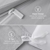 image:imageBedsure Tan Gingham Ruffle Duvet Cover SetVintage Farmhouse Bedding Queen  Cottagecore Aesthetic Ruffle Edges Soft Lightweight Hidden Zipper Inner Ties 90x90 Comforter Cover 2 Pillow Shams04  Light Grey No Comforter