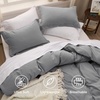 image:imageBedsure Tan Gingham Ruffle Duvet Cover SetVintage Farmhouse Bedding Queen  Cottagecore Aesthetic Ruffle Edges Soft Lightweight Hidden Zipper Inner Ties 90x90 Comforter Cover 2 Pillow Shams04  Grey No Comforter
