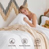 image:imageBedsure Tan Gingham Ruffle Duvet Cover SetVintage Farmhouse Bedding Queen  Cottagecore Aesthetic Ruffle Edges Soft Lightweight Hidden Zipper Inner Ties 90x90 Comforter Cover 2 Pillow Shams00  White No Comforter