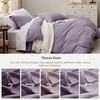 image:imageBedsure Tan Gingham Ruffle Duvet Cover SetVintage Farmhouse Bedding Queen  Cottagecore Aesthetic Ruffle Edges Soft Lightweight Hidden Zipper Inner Ties 90x90 Comforter Cover 2 Pillow Shams06  Dusty Purple No Comforter