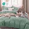 image:imageBedsure Tan Gingham Ruffle Duvet Cover SetVintage Farmhouse Bedding Queen  Cottagecore Aesthetic Ruffle Edges Soft Lightweight Hidden Zipper Inner Ties 90x90 Comforter Cover 2 Pillow Shams03  Sage Green No Comforter