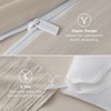 image:imageBedsure Tan Gingham Ruffle Duvet Cover SetVintage Farmhouse Bedding Queen  Cottagecore Aesthetic Ruffle Edges Soft Lightweight Hidden Zipper Inner Ties 90x90 Comforter Cover 2 Pillow Shams02  Linen No Comforter