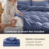 image:imageBedsure Tan Gingham Ruffle Duvet Cover SetVintage Farmhouse Bedding Queen  Cottagecore Aesthetic Ruffle Edges Soft Lightweight Hidden Zipper Inner Ties 90x90 Comforter Cover 2 Pillow Shams05  Slate Blue No Comforter
