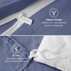 image:imageBedsure Tan Gingham Ruffle Duvet Cover SetVintage Farmhouse Bedding Queen  Cottagecore Aesthetic Ruffle Edges Soft Lightweight Hidden Zipper Inner Ties 90x90 Comforter Cover 2 Pillow Shams05  Slate Blue No Comforter